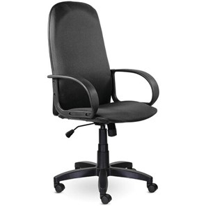 Кресло офисное Brabix Praktik EX-279 (ткань JP/кожзам, серое) 532018 в Стерлитамаке