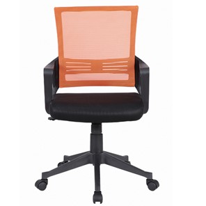 Офисное кресло Brabix Balance MG-320 (с подлокотниками, комбинированное черное/оранжевое) 531832 в Уфе