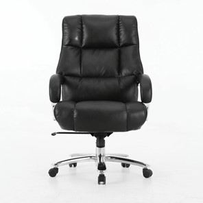 Компьютерное кресло Brabix Premium Bomer HD-007 (рециклированная кожа, хром, черное) 531939 в Стерлитамаке