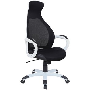 Офисное кресло Brabix Premium Genesis EX-517 (пластик белый, ткань/экокожа/сетка черная) 531573 в Уфе