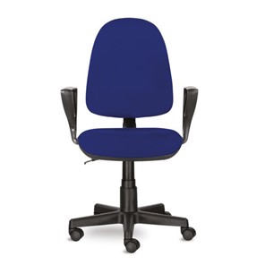 Кресло компьютерное Brabix Prestige Ergo MG-311 (регулируемая эргономичная спинка, ткань, синее) 532423 в Стерлитамаке
