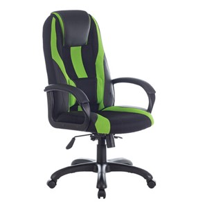 Компьютерное кресло Brabix Premium Rapid GM-102 (экокожа/ткань, черное/зеленое) 532419 в Салавате