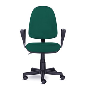 Кресло офисное Brabix Prestige Ergo MG-311 (регулируемая эргономичная спинка, ткань,черно-зеленое) 532421 в Уфе