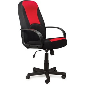 Кресло BRABIX "City EX-512", ткань черная/красная, TW, 531408 в Стерлитамаке