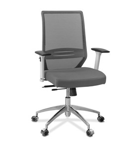 Кресло в офис Aero lux, сетка/ткань TW / серая/серая TW в Уфе