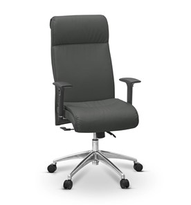 Офисное кресло для руководителя Dark (подлокотники 3D) экокожа премиум / темно-серая CN1118 в Стерлитамаке