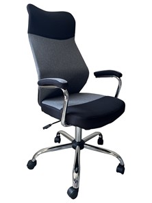 Кресло компьютерное C168 черный/серый в Уфе