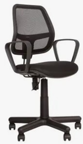Кресло ALFA GTP (PM60) ткань ZESTA/сетка черный в Стерлитамаке
