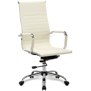 Офисное кресло BRABIX "Energy EX-509", экокожа, хром, бежевое, 531166 в Уфе