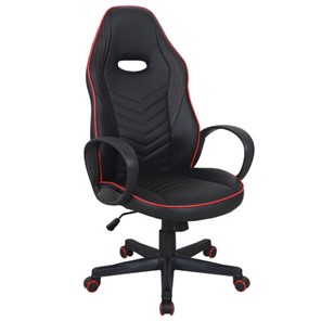 Офисное кресло Brabix BRABIX "Flame GM-004", экокожа, черное/красное, 532499 в Стерлитамаке