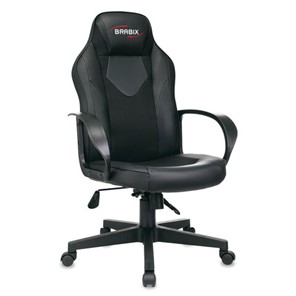 Компьютерное кресло BRABIX "Game GM-017", экокожа/ткань, черное, 532641, GM-017_532641 в Стерлитамаке