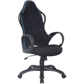 Кресло Brabix Premium Force EX-516 (ткань, черное/вставки синие) 531572 в Стерлитамаке