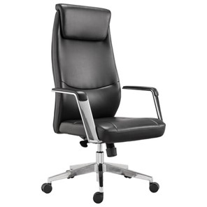 Офисное кресло BRABIX PREMIUM "Jazz EX-757", синхромеханизм, алюминий, экокожа, черное, 532489 в Стерлитамаке