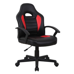 Офисное кресло BRABIX "Spark GM-201", экокожа, черное/красное, 532503 в Уфе