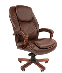 Офисное кресло CHAIRMAN 408, коричневый в Уфе