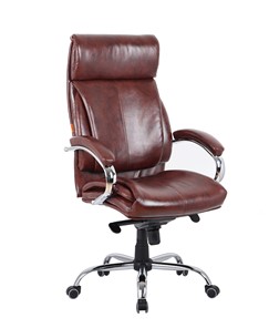 Кресло офисное CHAIRMAN 423 Экокожа коричневая в Салавате