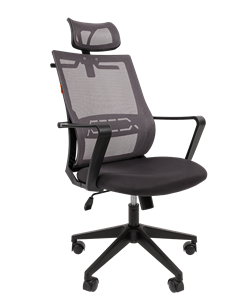 Компьютерное кресло CHAIRMAN 545 сетка/ткань серый в Уфе