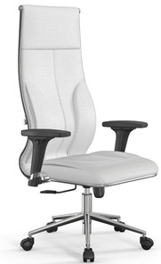 Кресло офисное Метта Мetta L 1m 46/2D Infinity Easy Clean (MPES) топган OMS, нижняя часть 17853 белый в Стерлитамаке