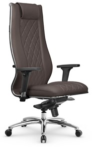 Кресло офисное Метта МЕТТА L 1m 50M/2D Infinity Easy Clean мультиблок, нижняя часть 17838 темно-коричневый в Стерлитамаке