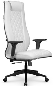Кресло офисное МЕТТА L 1m 50M/2D Infinity Easy Clean топган, нижняя часть 17832 белый в Стерлитамаке