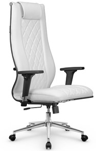 Кресло офисное МЕТТА L 1m 50M/2D Infinity Easy Clean топган, нижняя часть 17852 белый в Стерлитамаке