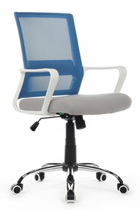 Компьютерное кресло Riva RCH 1029MW, серый/синий в Стерлитамаке