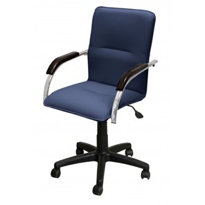 Компьютерное кресло Самба-лифт СРП-034 Люкс синий/венге в Уфе