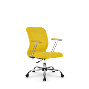 Офисное кресло SU-Mr-4/подл.078/осн.006 желтый в Уфе
