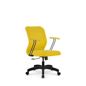 Кресло компьютерное SU-Mr-4/подл.079/осн.001 желтый в Уфе