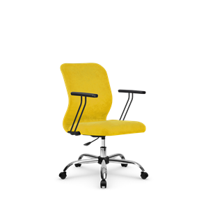 Кресло офисное SU-Mr-4/подл.109/осн.006 желтый в Уфе