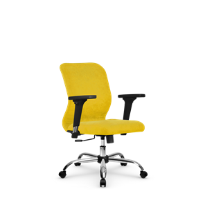 Кресло офисное SU-Mr-4/подл.200/осн.003 желтый в Салавате