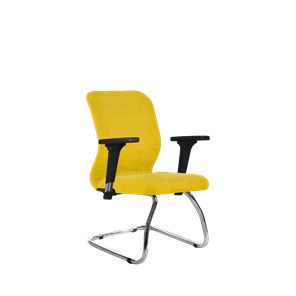 Кресло компьютерное SU-Mr-4/подл.200/осн.007 желтый в Уфе