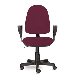 Компьютерное кресло Brabix Prestige Ergo MG-311 (регулируемая эргономичная спинка, ткань, бордовое) 532422 в Стерлитамаке