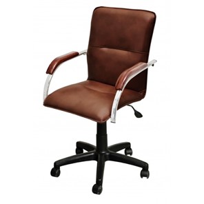 Офисный стул Самба-лифт СРП-034 коричневый основание эмаль в Уфе