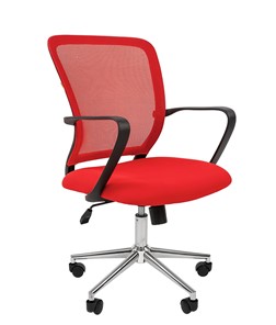 Офисное кресло CHAIRMAN 698 CHROME new Сетка TW-69 (красный) в Стерлитамаке