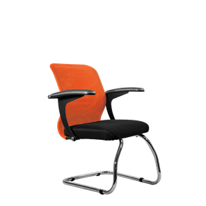 Офисный стул SU-M-4/подл.160/осн.007, Оранжевый/Черный в Салавате