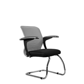 Офисный стул Метта SU-M-4/подл.160/осн.007, Светло-серый/Черный в Стерлитамаке