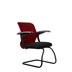 Офисный стул Метта SU-M-4/подл.160/осн.008, Бордовый/Черный в Стерлитамаке