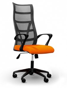 Офисное кресло ДамОфис 5600, оранж/черное в Уфе