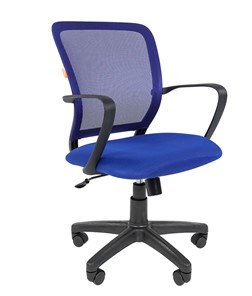 Офисное кресло CHAIRMAN 698 black TW-05, ткань, цвет синий в Салавате
