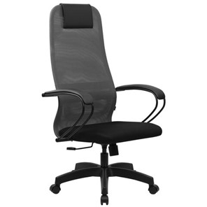 Офисный стул BRABIX PREMIUM "Ultimate EX-800" пластик, плотная двойная сетка Х2, черное/серое, 532915 в Стерлитамаке