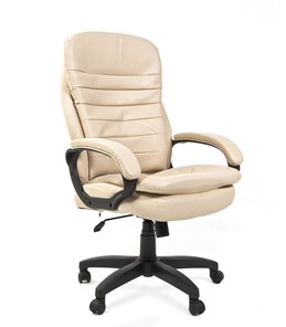 Офисное кресло CHAIRMAN 795 LT, экокожа, цвет светло бежевый canvas в Стерлитамаке