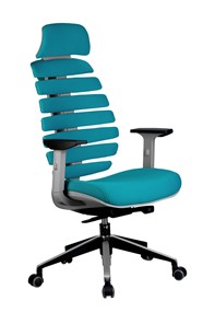 Кресло Riva Chair SHARK (Лазурный/серый) в Уфе