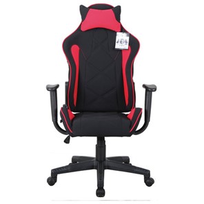 Кресло компьютерное Brabix GT Racer GM-100 (подушка, ткань, черное/красное) 531820 в Уфе