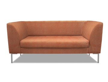 Офисный диван Сиеста 2-местный, ткань Сахара / терракотовая С12 в Стерлитамаке
