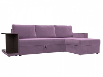 Угловой диван для гостиной Атланта С, Сиреневый (микровельвет) в Стерлитамаке