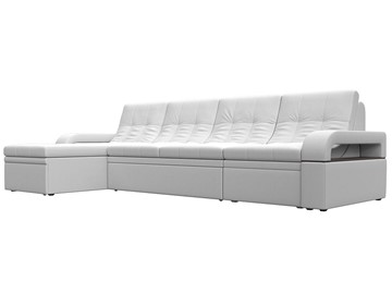 Угловой раскладной диван Лига-035 Лонг, Белый (Экокожа) в Уфе