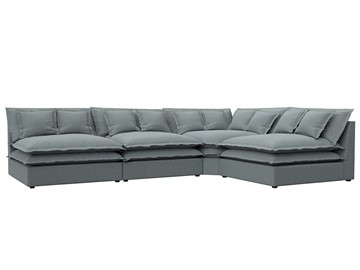 Угловой диван Лига-040, Амур серый (рогожка) в Стерлитамаке