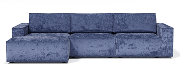 Угловой диван с оттоманкой Лофт 357х159х93 (Ремни/Тик-так) в Уфе
