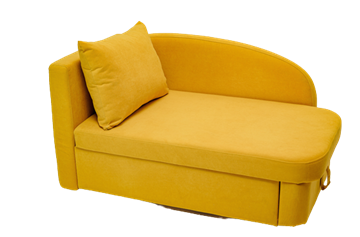Мягкий диван левый Тедди желтый в Уфе